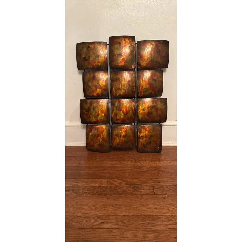 Vintage Pier 1 Metal Wall‎ Art Sculpture Mid Century Modern Curtis Jere Style